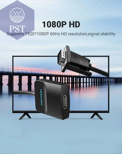 VGA zu HDMI Adapter 1080P VGA Stecker auf HDMI Buchse Konverter Kabel Mit Audio USB Power für PS4/3 HDTV VGA HDMI Konverter PST PS Tradings  PST PS Tradings  PST PS Tradings VGA zu HDMI Adapter 1080P VGA Stecker auf HDMI Buchse Konverter Kabel Mit Audio USB Power für PS4/3 HDTV VGA HDMI Konverter