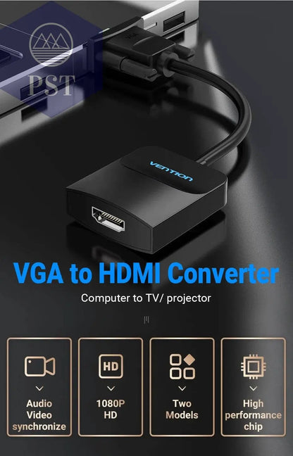 VGA zu HDMI Adapter 1080P VGA Stecker auf HDMI Buchse Konverter Kabel Mit Audio USB Power für PS4/3 HDTV VGA HDMI Konverter PST PS Tradings  PST PS Tradings  PST PS Tradings VGA zu HDMI Adapter 1080P VGA Stecker auf HDMI Buchse Konverter Kabel Mit Audio USB Power für PS4/3 HDTV VGA HDMI Konverter