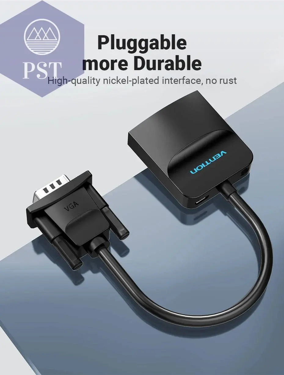 VGA zu HDMI Adapter 1080P VGA Stecker auf HDMI Buchse Konverter Kabel Mit Audio USB Power für PS4/3 HDTV VGA HDMI Konverter PST PS Tradings  PST PS Tradings  PST PS Tradings VGA zu HDMI Adapter 1080P VGA Stecker auf HDMI Buchse Konverter Kabel Mit Audio USB Power für PS4/3 HDTV VGA HDMI Konverter