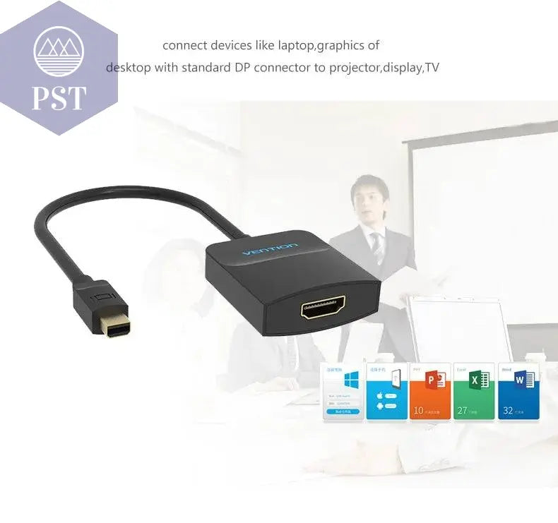 Vention Thunderbolt To HDMI Converter Mini Displayport To HDMI Adapter Cable for Apple MacBook Air Pro iMac Mac Surface Mini DP - Property & Safety Tradings