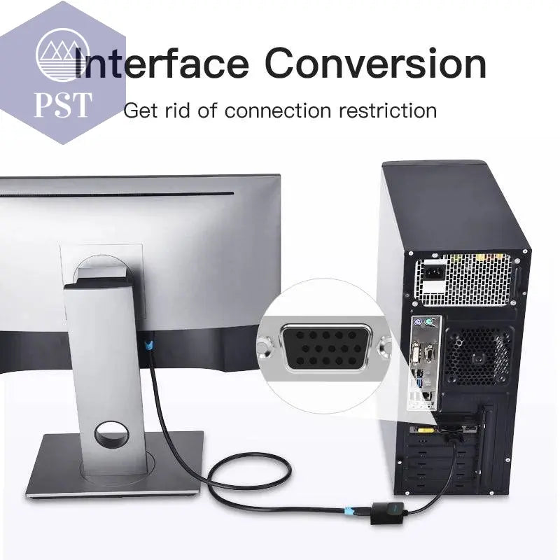 Vention VGA to HDMI Adapter with 3.5mm AUX Audio Jack HDMI to VGA Converter PST PS Tradings  PST PS Tradings  PST PS Tradings Vention VGA to HDMI Adapter with 3.5mm AUX Audio Jack HDMI to VGA Converter