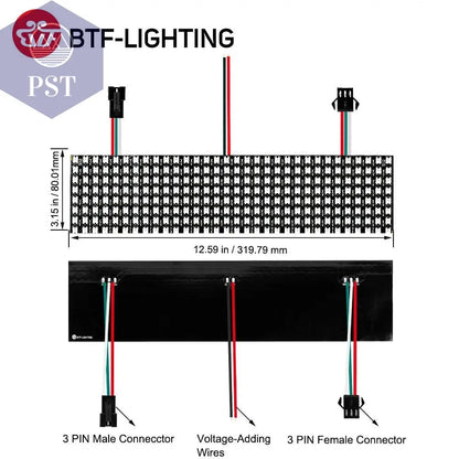 WS2812B RGB LED Panel Screen 8x8 16x16 8x32 256 Pixels Digital Flexible Programmed Individually Addressable Full Color DC5V       PST PS Tradings