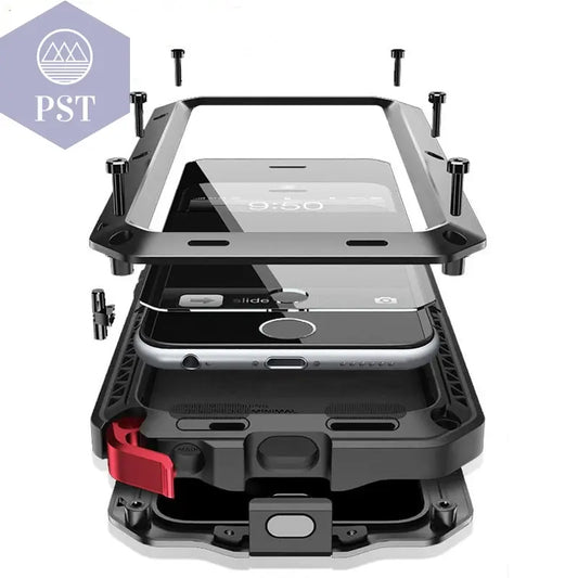 Waterproof Metal Phone Case For iPhone       PST PS Tradings