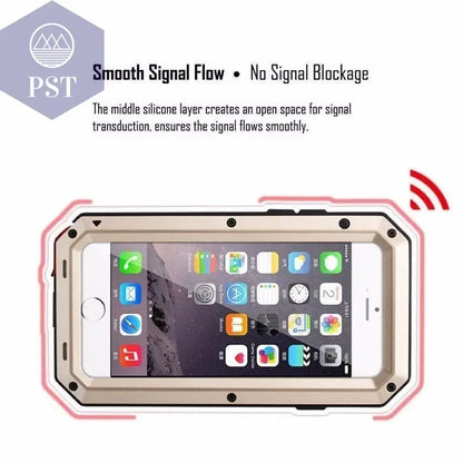 Waterproof Metal Phone Case For iPhone       PST PS Tradings