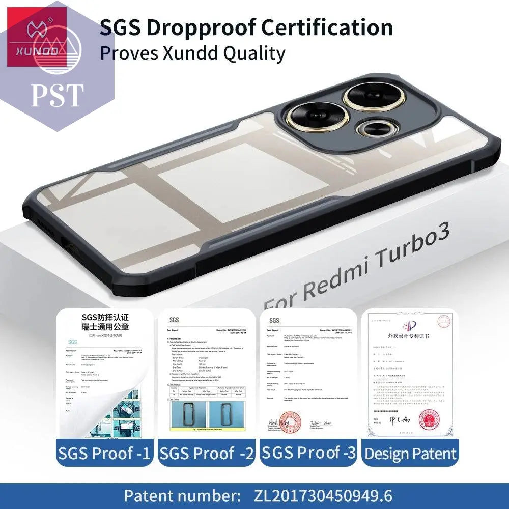 XUNDD Phone Cases For Realme GT6 Case For Reame GT 6 6T Neo6 SE Transparent Cover Luxury Shockproof Bumper Protective Cases - Property & Safety Tradings