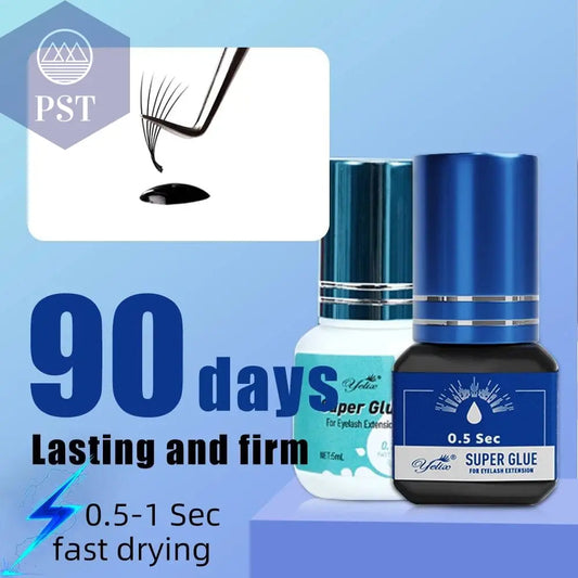 Yelix Eyelash Extension Glue 0.5-1 Sec Fast Dry Individual Lashes Glue Sensitive Eye Eyelash Glue Wholesale Customization PST PS Tradings  PST PS Tradings  PST PS Tradings